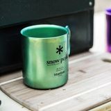  Ly Titan Siêu Bền Và Siêu Nhẹ Cắm Trại Du Lịch Snowpeak Titanium Double Wall Colored Cup 450ml 