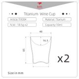  Ly Uống Rượu Keith Titanium Wine Cup 10ml 