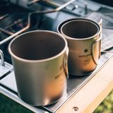  Ly Titan Siêu Bền Và Siêu Nhẹ Cắm Trại Du Lịch Snowpeak Titanium Single Wall Cup 220ml – 450ml 