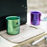  Ly Titan Siêu Bền Và Siêu Nhẹ Cắm Trại Du Lịch Snowpeak Titanium Double Wall Colored Cup 450ml 