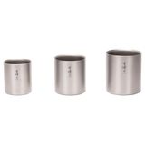  Ly Titanium 2 Lớp Giữ Nhiệt Snowpeak Ti-Double H200 - H450 Stacking Mug 200ml – 450ml 