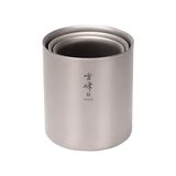  Ly Titanium 2 Lớp Giữ Nhiệt Snowpeak Ti-Double H200 - H450 Stacking Mug 200ml – 450ml 