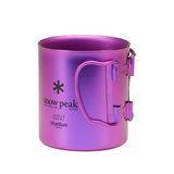  Ly Titan Siêu Bền Và Siêu Nhẹ Cắm Trại Du Lịch Snowpeak Titanium Double Wall Colored Cup 450ml 