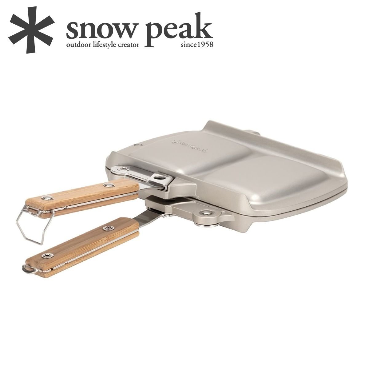  Kẹp Làm Bánh Cắm Trại Du Lịch Snowpeak Hot Sandwich Cooker Tramesino Gr-009R 