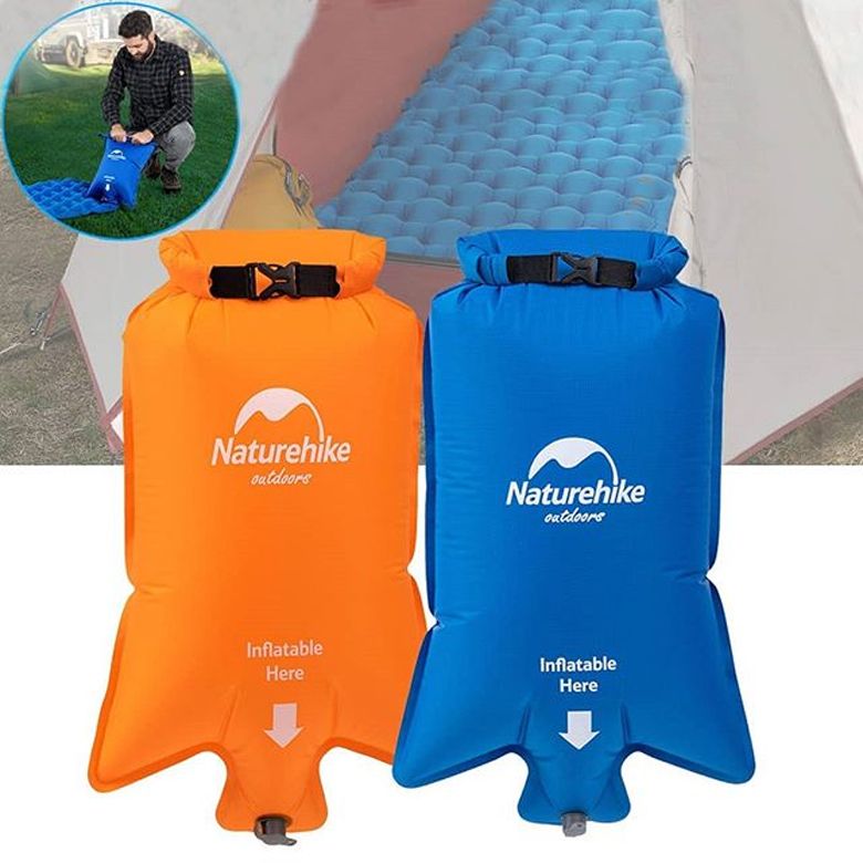  Đệm Hơi Cắm Trại 2 người nằm Naturehike Nylon TPU Inflatable Mattess for 2P 