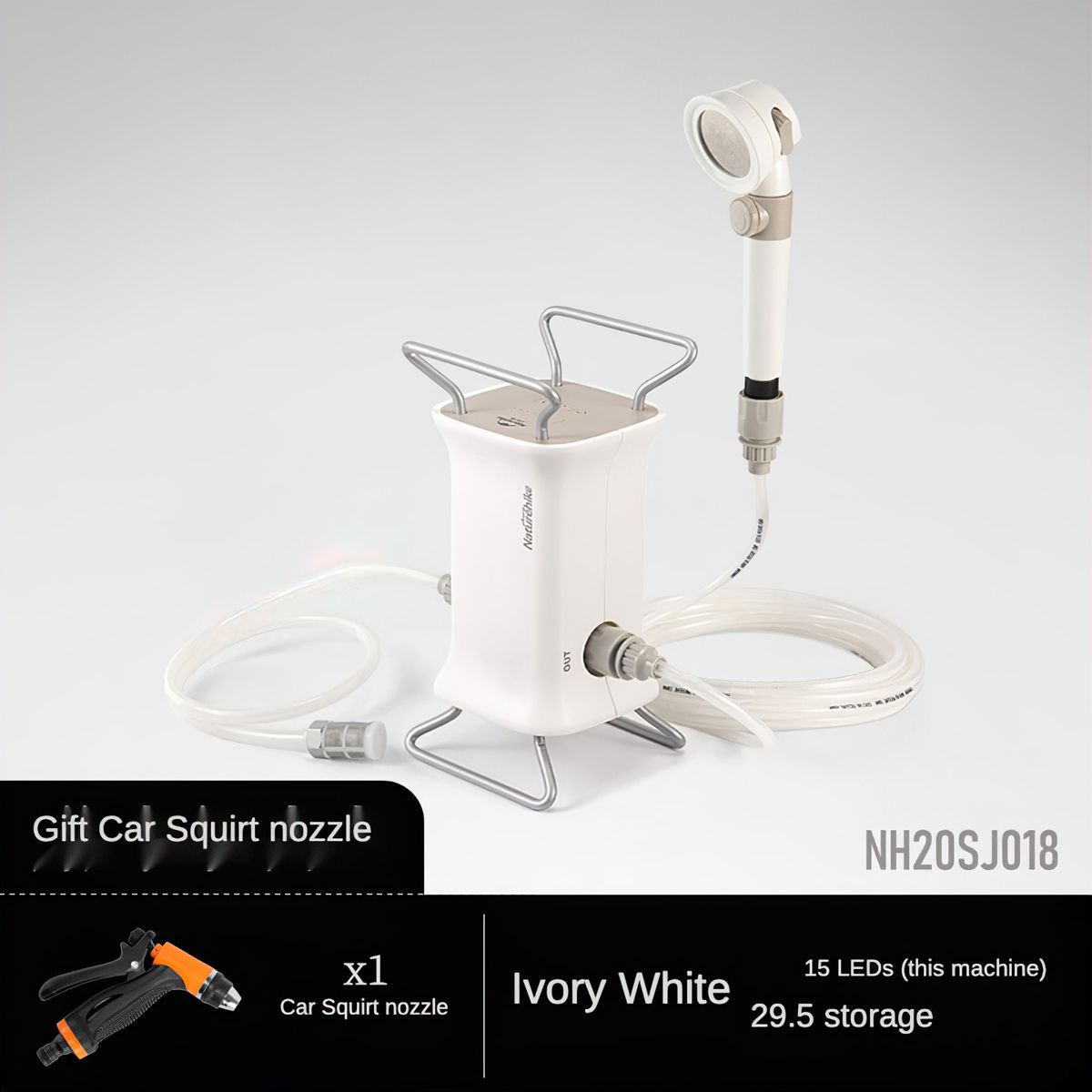  Máy bơm nước đa năng Naturehike NH20SJ018 mang đi cắm trại 