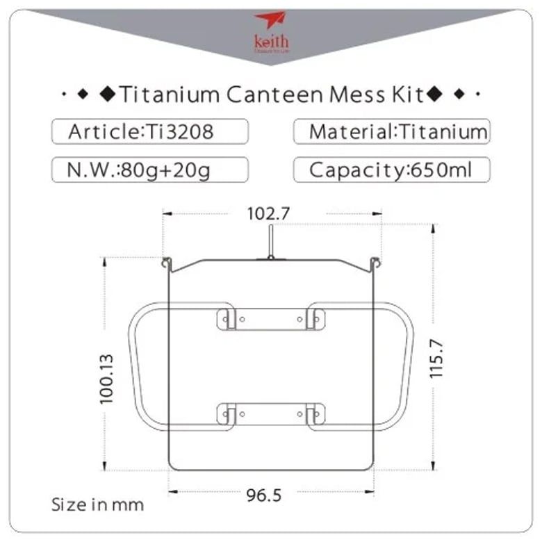  Ca titanium 1 lớp có tay cầm (650ml) 