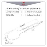  Muỗng Keith Titanium Folding Spoon 
