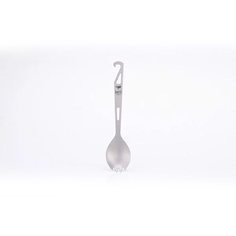  Muỗng Cắm Trại Keith Titanium Spork with Bottle Opener 