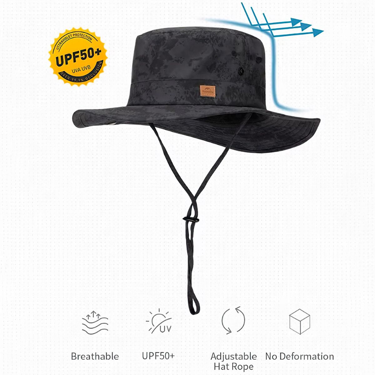  Naturehike Mũ Tai Bèo Chống Nắng UPF50+ NH21FS532 