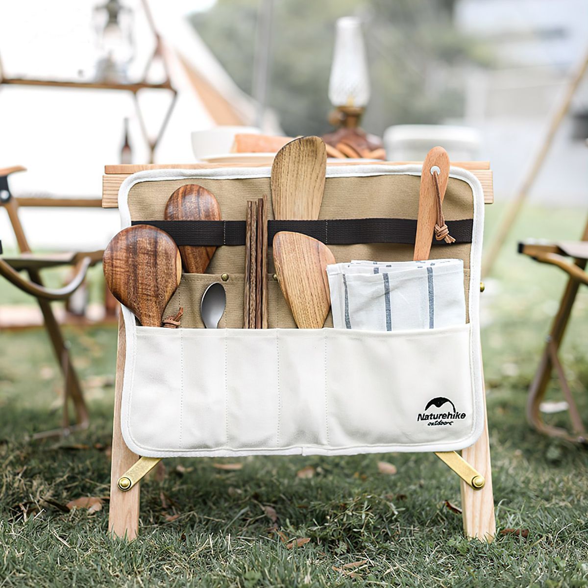  Túi Đựng Dụng Cụ Nấu Ăn Cắm Trại Naturehike Canvas Tableware Storage Bag 