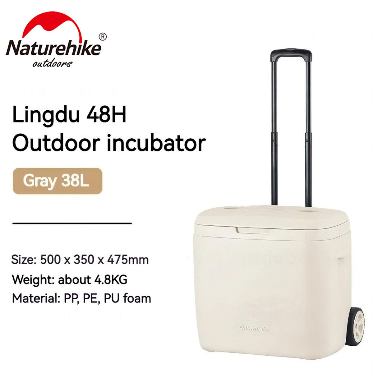  Thùng Giữ Nhiệt Cắm Trại 48H Kháng Khuẩn Cao Cấp Naturehike CNK2300BS013 