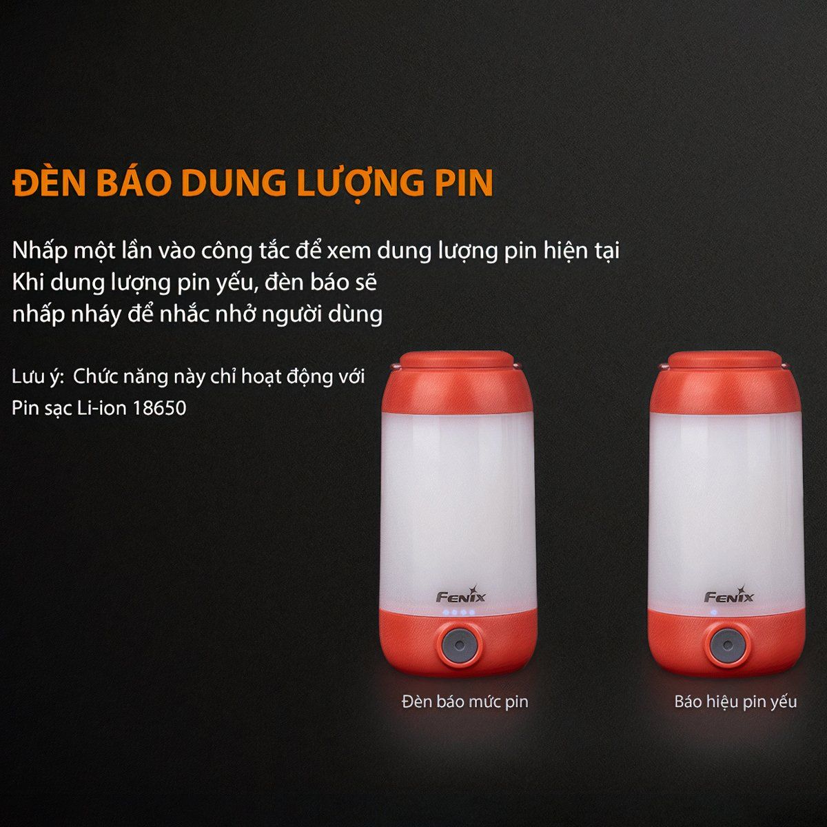  Đèn Pin Cắm Trại FENIX CL26R Độ Sáng 400 Lumen 