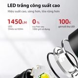  Đèn Pin Zoom Cắm Trại Du Lịch KLARUS A2 PRO Độ Sáng 1450 Lumen Chiếu Xa 420M Sạc Usb-C Pin 21700 4000Mah Kèm Theo 