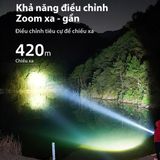  Đèn Pin Zoom Cắm Trại Du Lịch KLARUS A2 PRO Độ Sáng 1450 Lumen Chiếu Xa 420M Sạc Usb-C Pin 21700 4000Mah Kèm Theo 