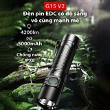  Đèn Pin KLARUS G15 V2 Độ Sáng 4200 Lumen 