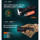  Đèn Pin Cắm Trại Du Lịch ACEBEAM P18 Defender Sáng 5000Lumen Chiếu Xa 629M Pin 21700 Sạc Usb C Công Tắc Kép Phản Ứng Nhanh 
