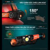  Đèn Pin Đội Đầu Cắm Trại Acebeam H30 Độ Sáng 4000 Lumen Sáng Trắng, Kèm Pin 21700 5100Mah, Cổng Sạc Usb-C Powerbank 