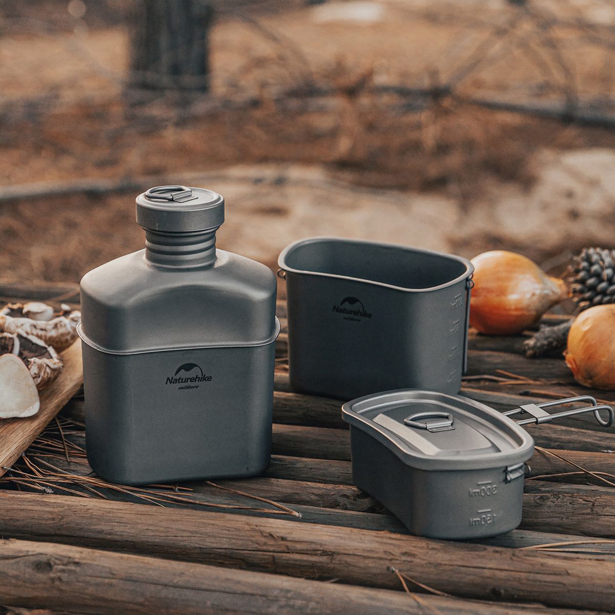  Bộ Bidong Cá nhân Titatium Cho Người Đi Rừng Naturehike 