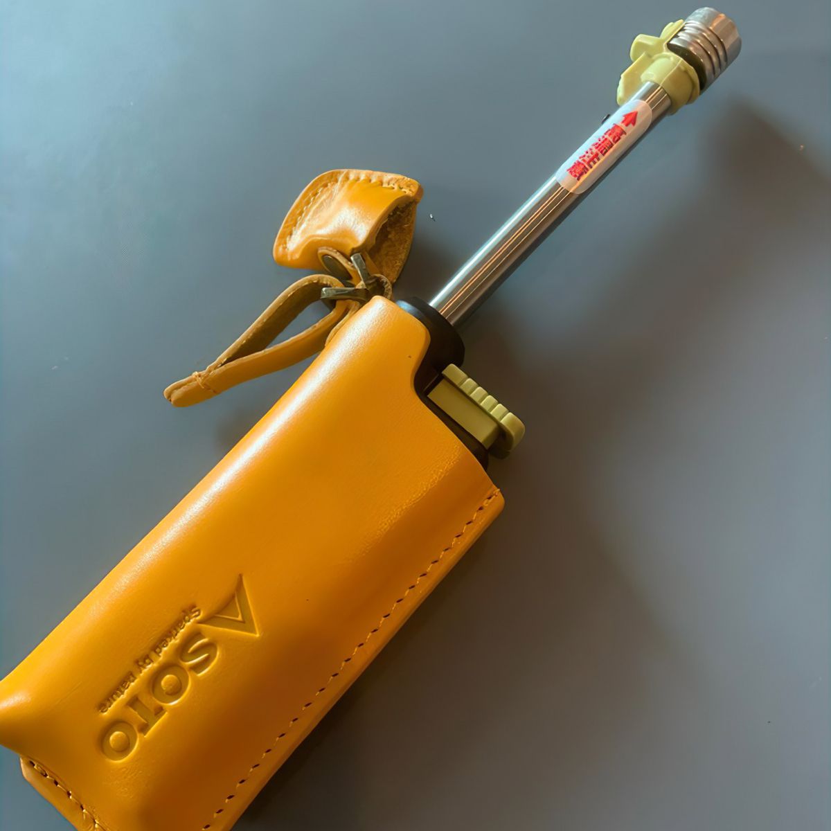  Bao Da Bật Lửa Cắm Trại Du Lịch Soto Slide Gas Torch Leather Case 