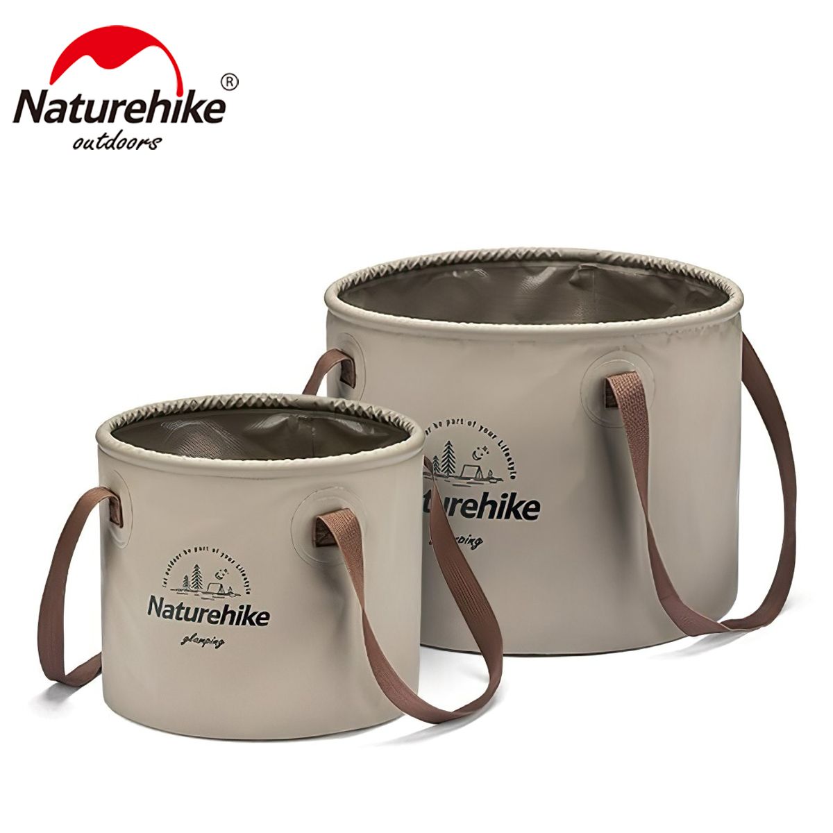  Xô Nước Gấp Gọn Cắm Trại Naturehike Foldable Round Bucket 