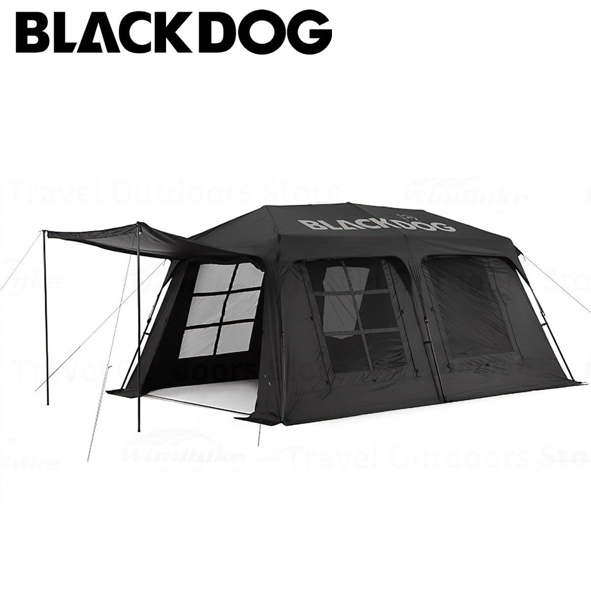  Lều Cắm Trại Du Lịch Blackdog One Bedrooms & One Living Room Automatic Roof Tent 
