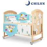  Nôi Gỗ Cho Bé 6 Chế Độ Chilux Peace – Natural ( COMBO 5 ) 