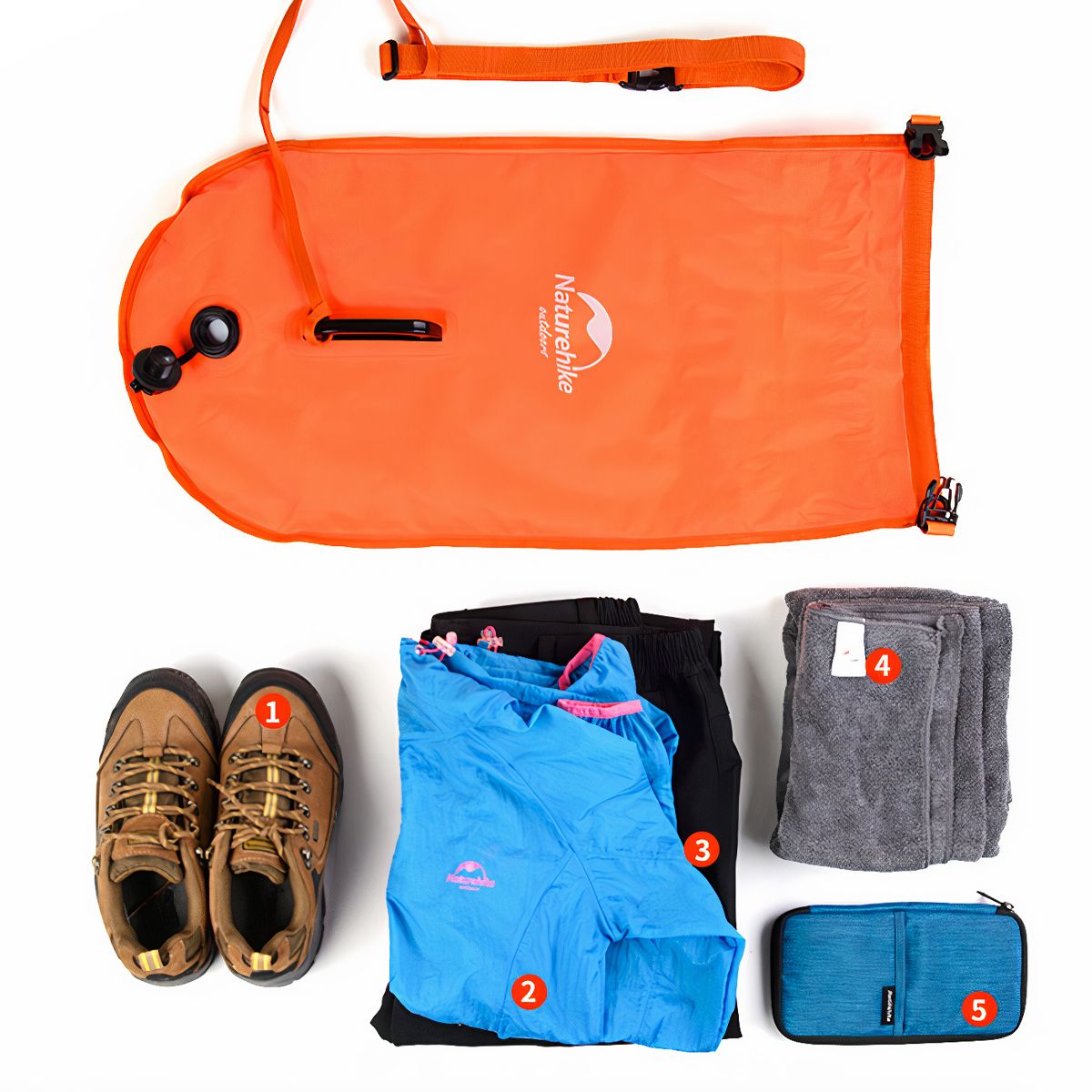  Phao Bơi Naturehike Kết Hợp Túi Khô Đựng Đồ Chống Nước 18L 