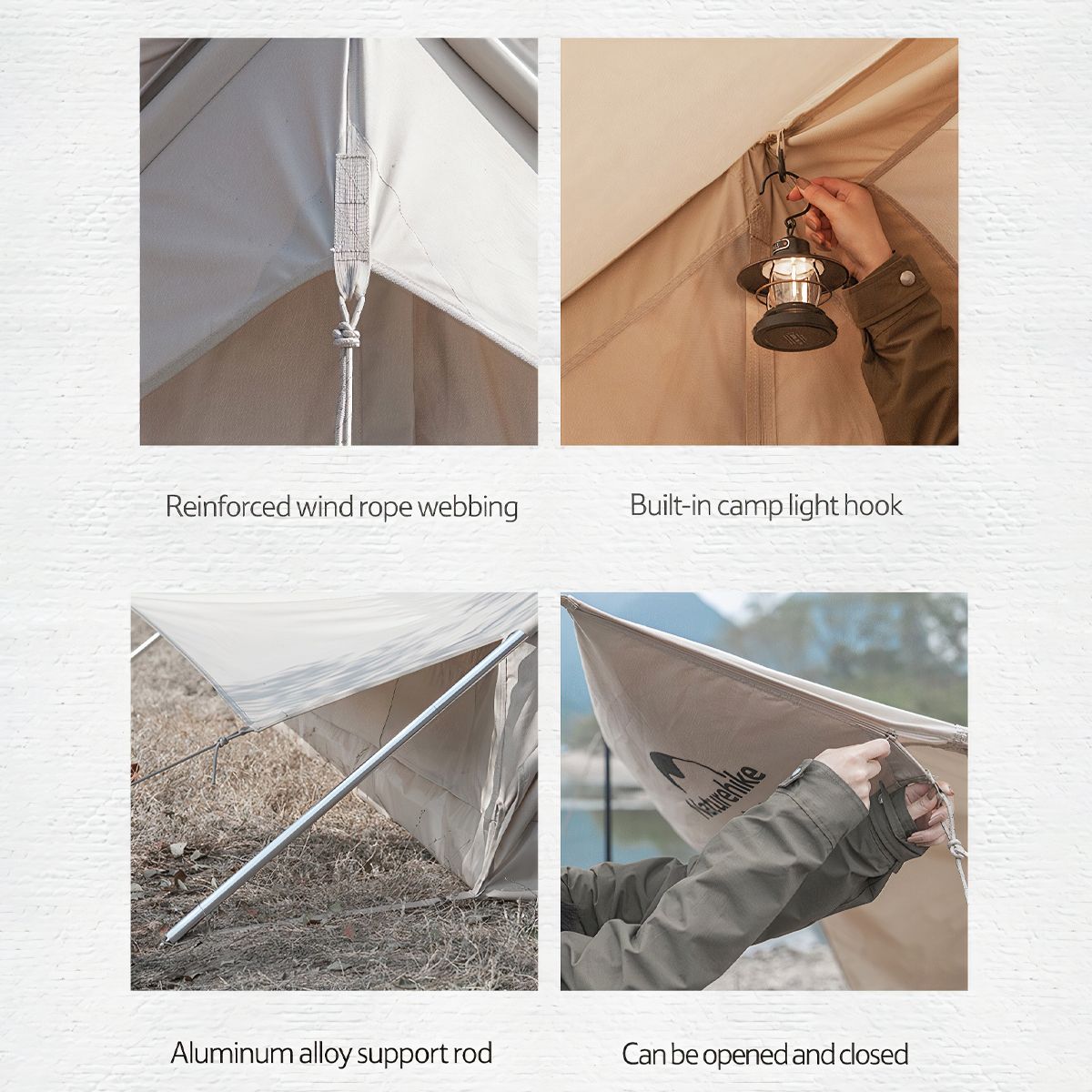  Lều cắm Trại Mông Cổ Glamping Có Mái Che Naturehike 
