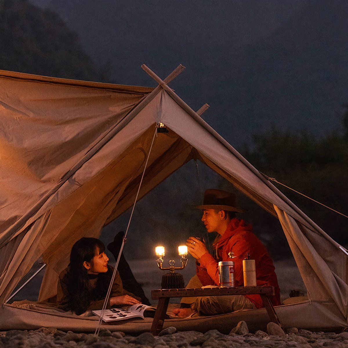  Lều cắm Trại Mông Cổ Glamping Có Mái Che Naturehike 