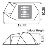  Lều Cắm Trại Chống Thấm Và Chống tia UV Snowpeak Amenity Dome L 