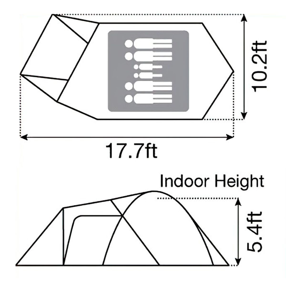  Lều Cắm Trại Chống Thấm Và Chống tia UV Snowpeak Amenity Dome L 