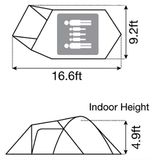  Lều Cắm Trại Chống Thấm Và Chống tia UV Snowpeak Amenity Dome M 