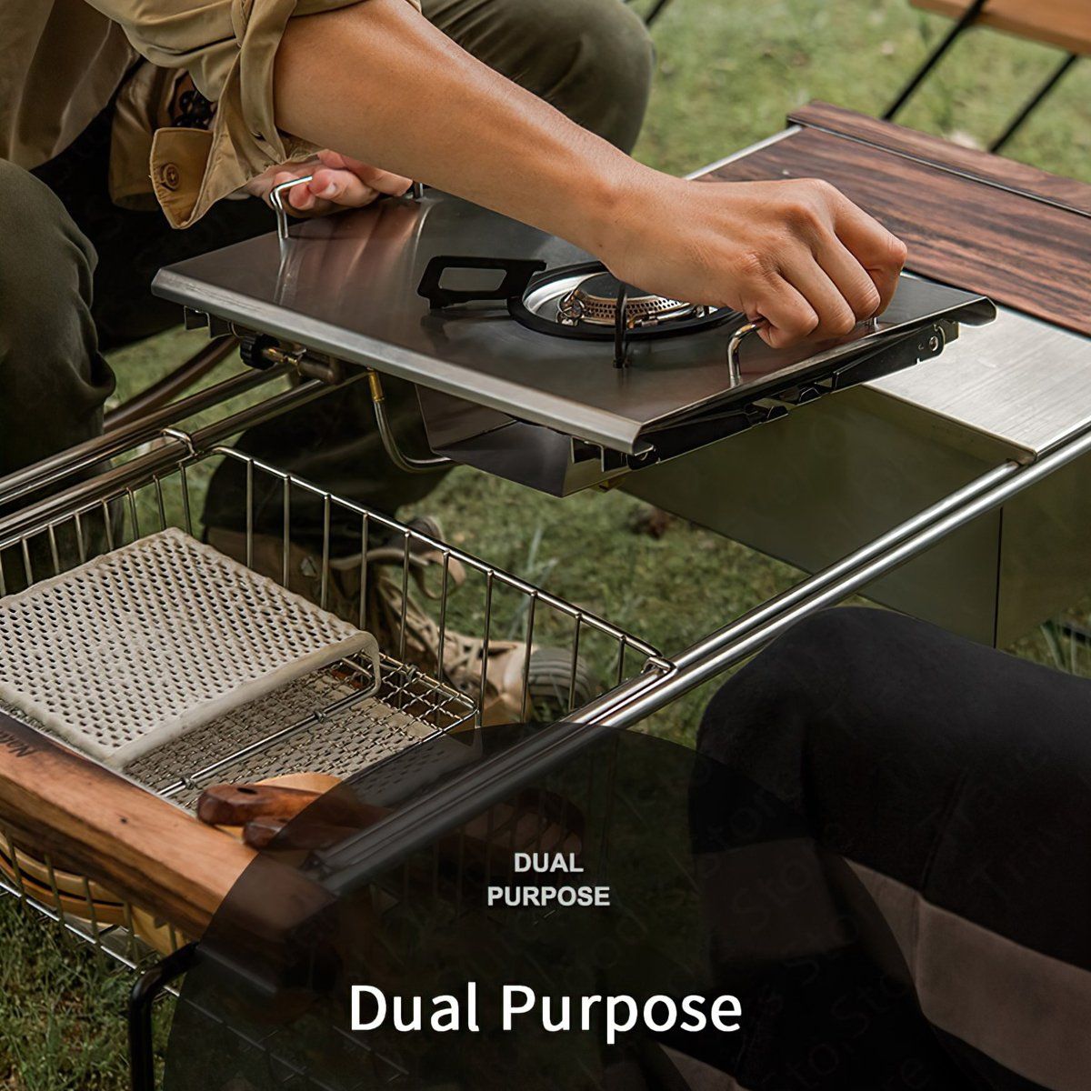  Bếp Ga Glamping Để Bàn Naturehike G01 Tabletop Folding Single Head Gas Furnace 