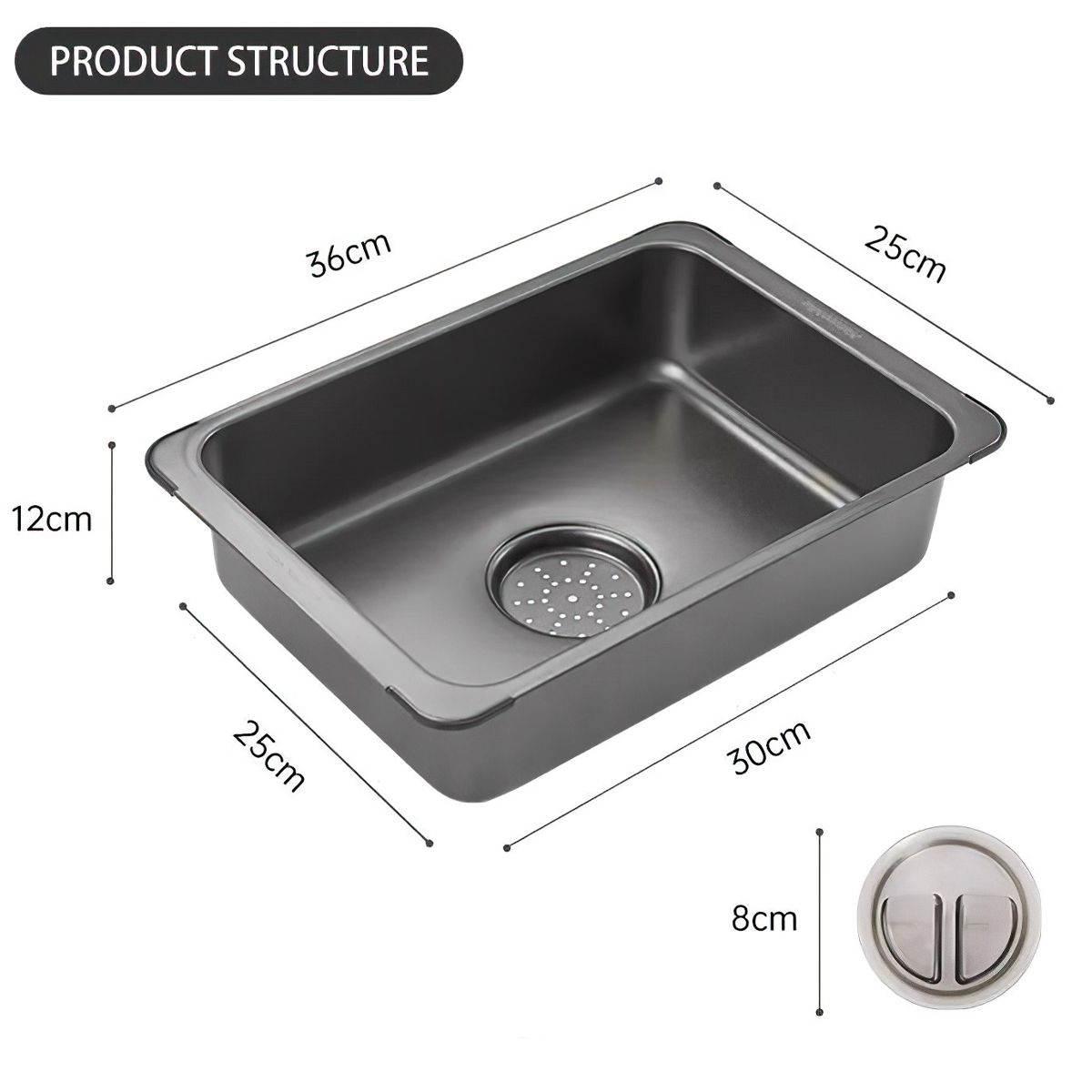  Chậu Rửa Bát Inox Dùng Kết Hợp Bàn IGT Cắm Trại NatureHike CNH22SN016 