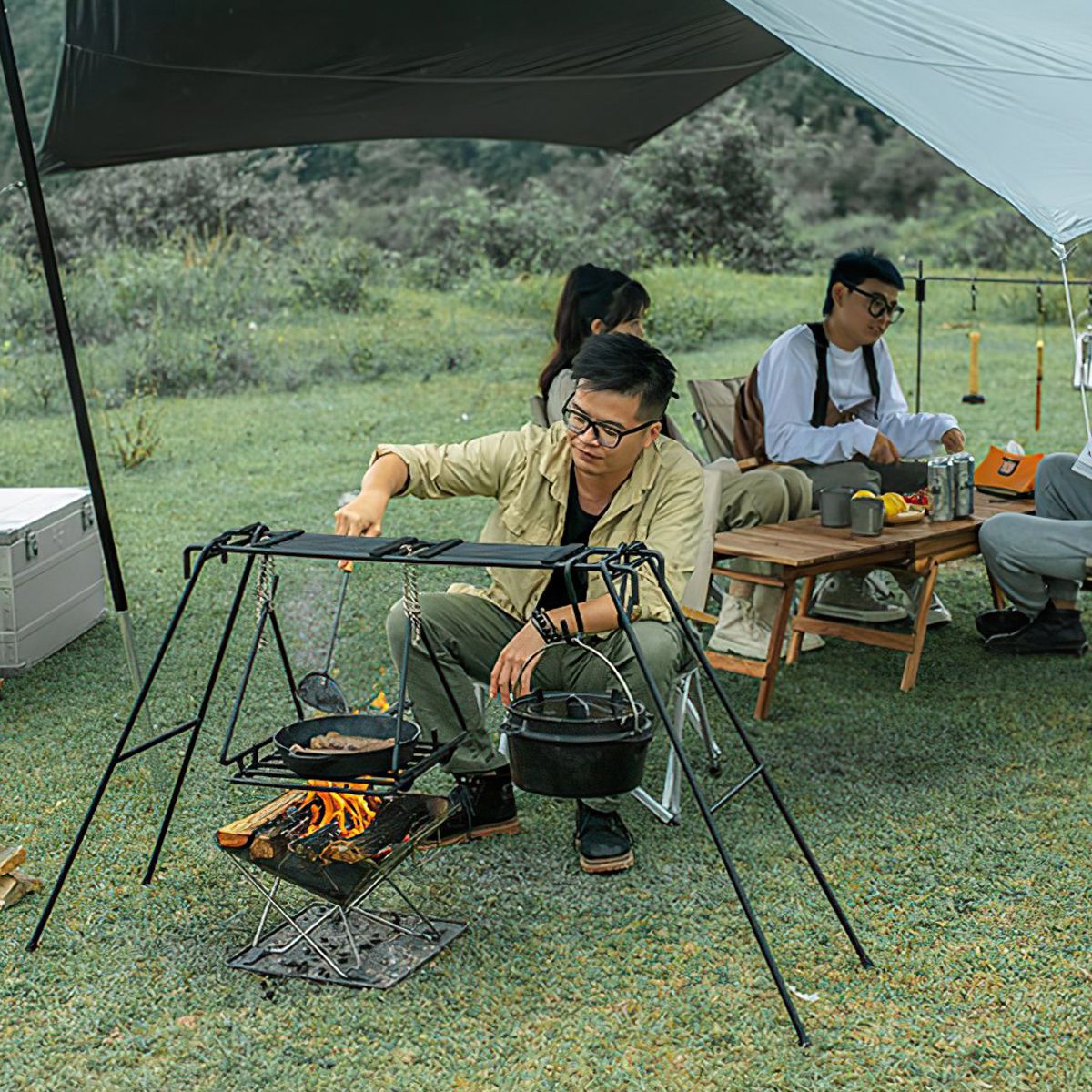  Siêu giá để đồ nấu ăn Glamping Naturehike 