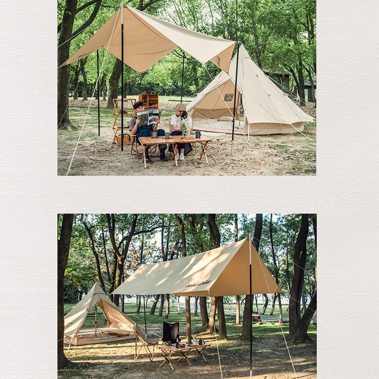  Naturehike NH20TM003 Tăng Lều Cắm Trại Cotton Tarp Tent 