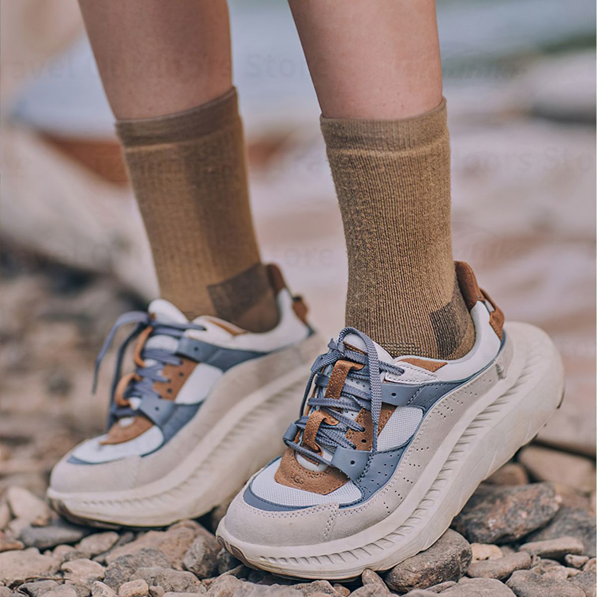  Tất Len Chống Shock Cổ Chân Cắm Trại Naturehike 