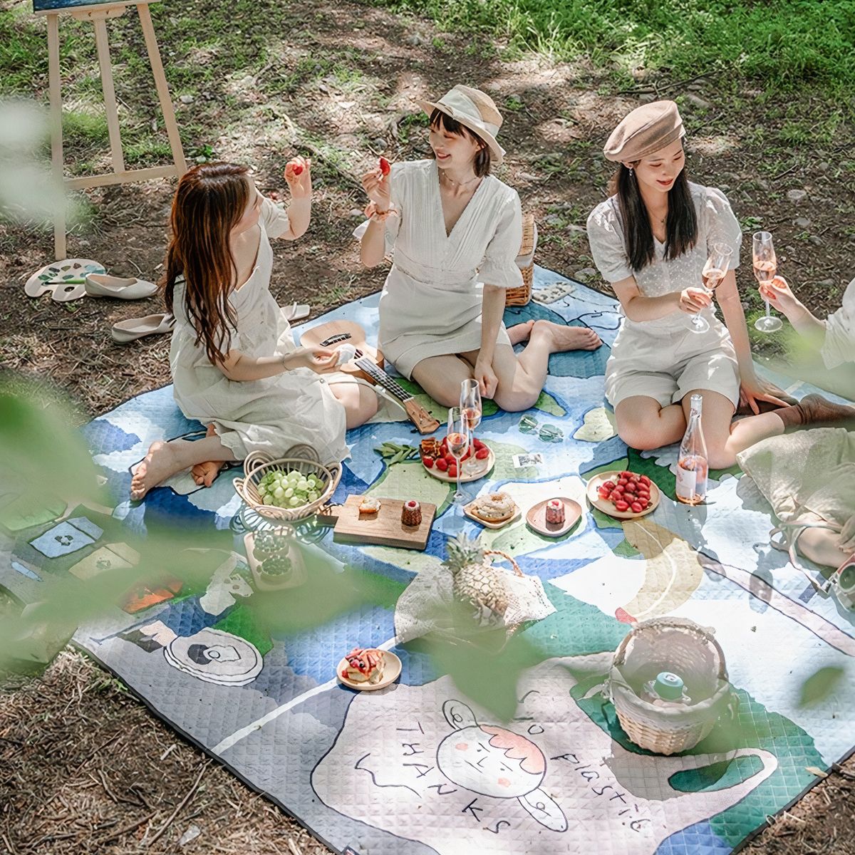  Thảm Dệt Cắm Trại Dã Ngoại Cho 4 Đến 10 Người Naturehike 