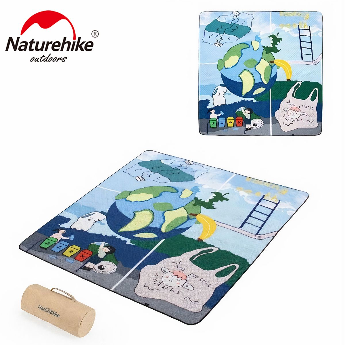  Thảm Dệt Cắm Trại Dã Ngoại Cho 4 Đến 10 Người Naturehike 