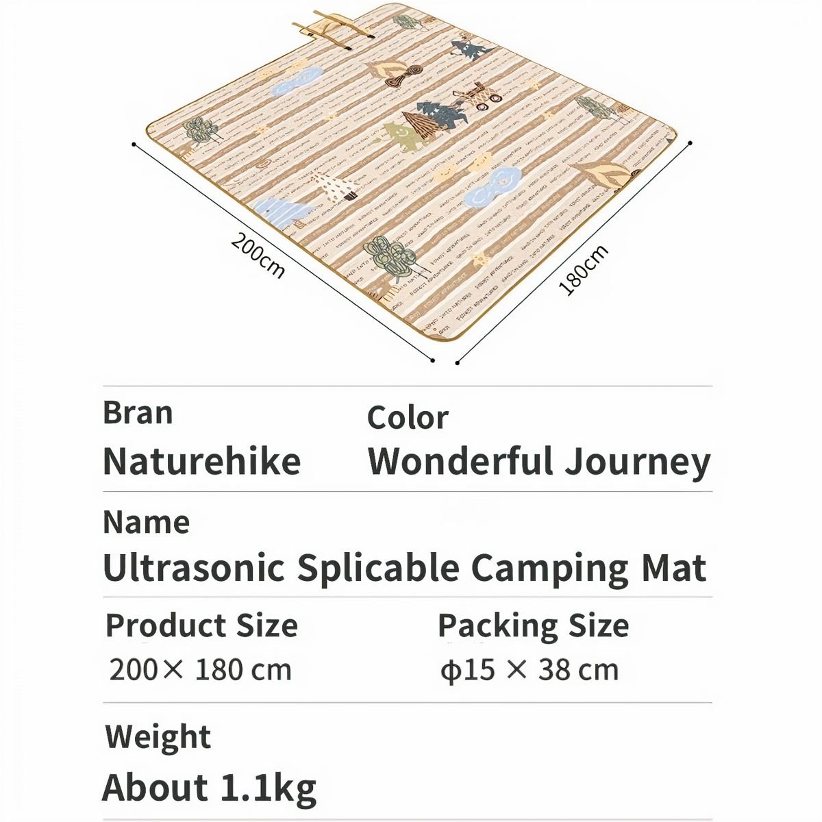  Thảm Cắm Trại Dã Ngoại Naturehike Glamping 