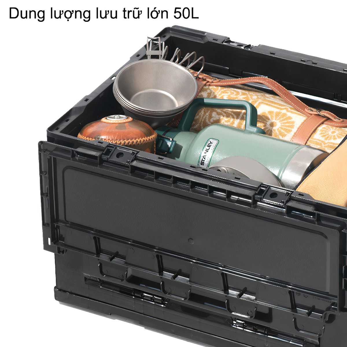 Thùng đựng đồ cắm trại gấp gọn 50L Blackdog BD-SNX001 
