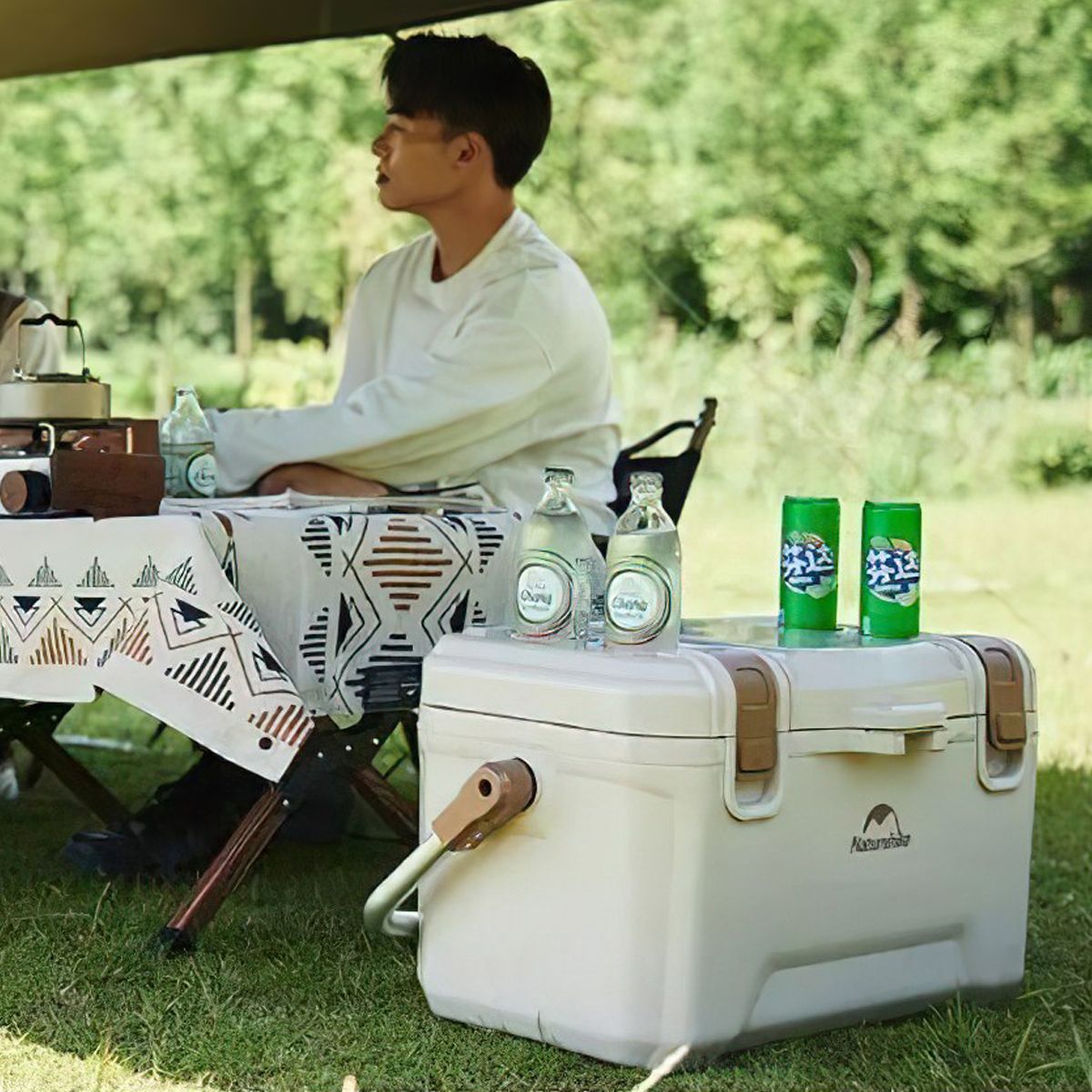  Thùng Đá Lingxia kháng khuẩn Cắm Trại Cỡ Đại Naturehike 