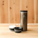  Bình Giữ Nhiệt Cắm Trại Du Lịch Snowpeak Kanpai Bottle 500Ml Dark Silver 