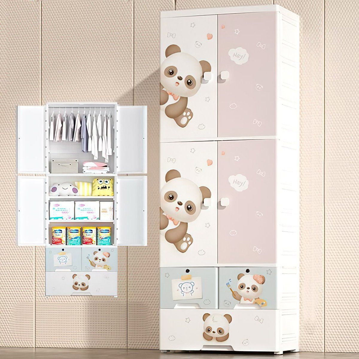  Tủ Đựng Đồ Cao Cấp Cho Bé Chilux - Duck ( 135cm ) 