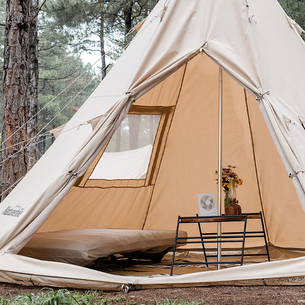  Lều cắm trại kim tự tháp cotton Profound 9.6 cotton pyramid tent Naturehike NH20ZP002 