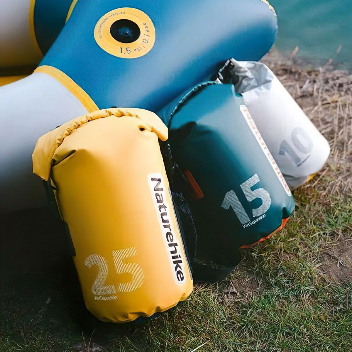  Túi Đồ Khô Cắm Trại 10L - 15L – 25L Naturehike 