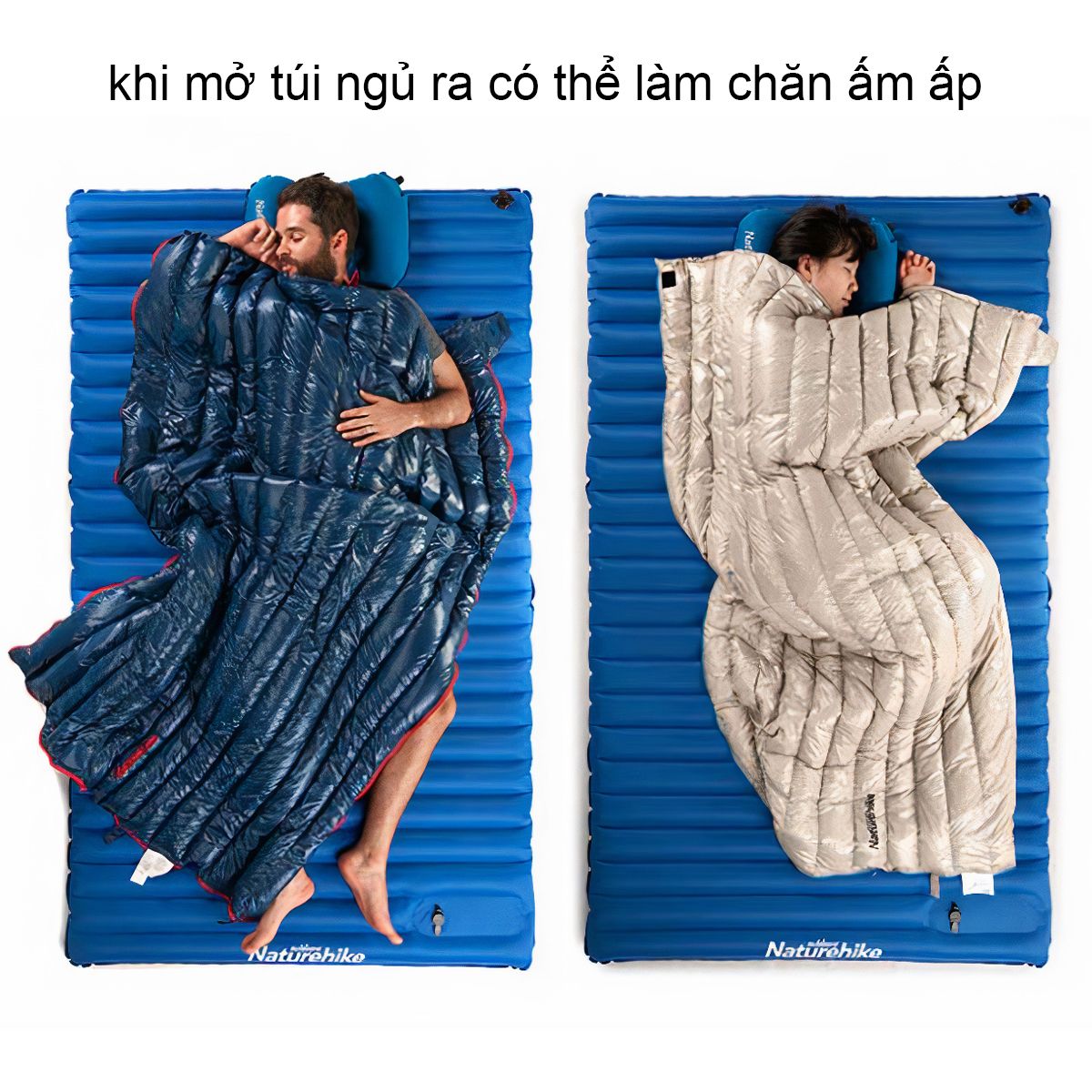  Túi Ngủ Cắm Trại Cá Nhân Cao Cấp Sợi Lông Ngỗng NatureHike CW280 