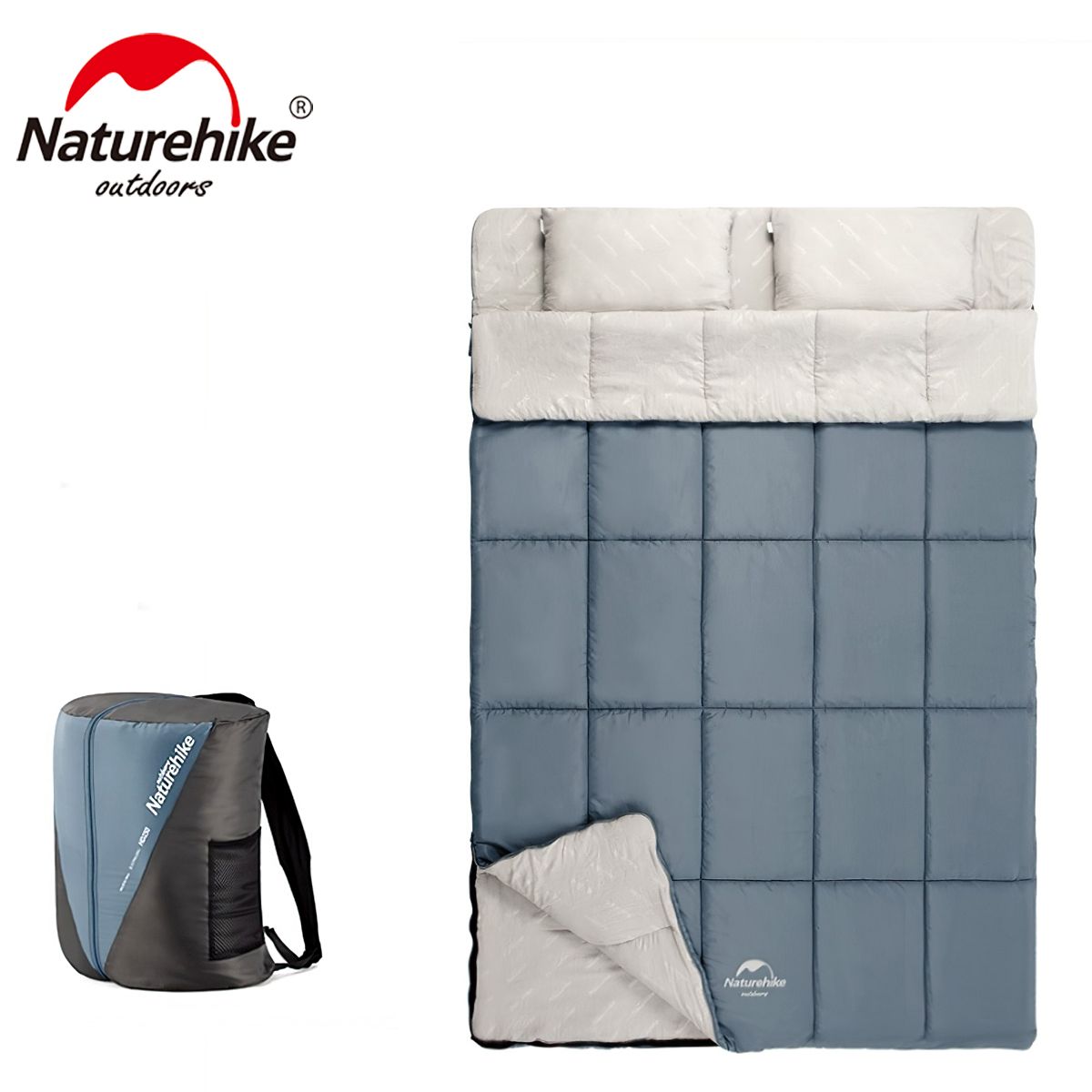  Túi Ngủ Đôi Cotton Có Gối Bông Naturehike 
