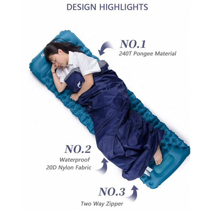 Túi Ngủ Cắm Trại Siêu Nhẹ Naturehike Ultralight Mini LW180 